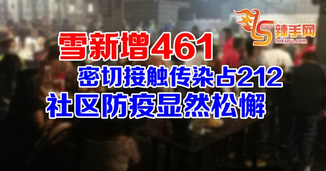 雪新增461病例  社区传染占大比例