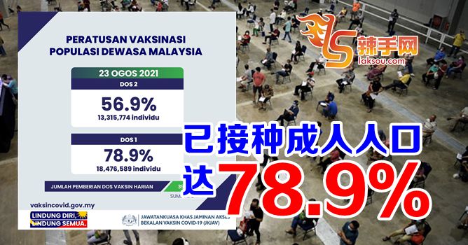 78.9％成人人口已接种